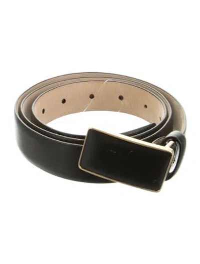 Pre-owned Tory Burch Leather Belt In Black