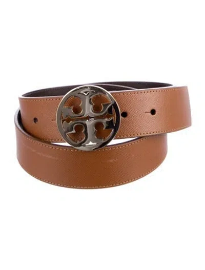 Pre-owned Tory Burch Leather Belt In Brown