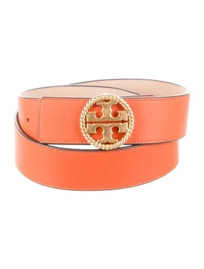 Pre-owned Tory Burch Leather Belt In Brown
