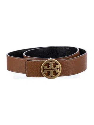Pre-owned Tory Burch Leather Belt In Brown