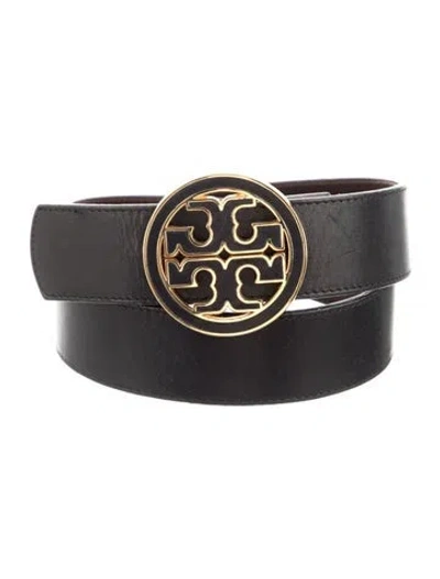 Pre-owned Tory Burch Leather Belt In Brown
