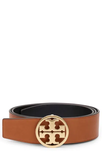 Tory Burch Leather Belt In Brown