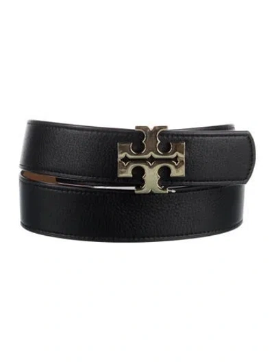 Pre-owned Tory Burch Leather Belt Kit In Black/brown