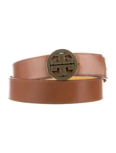 Pre-owned Tory Burch Leather Belt Kit In Brown