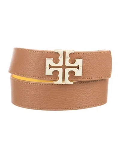 Pre-owned Tory Burch Leather Belt Kit In Neutral