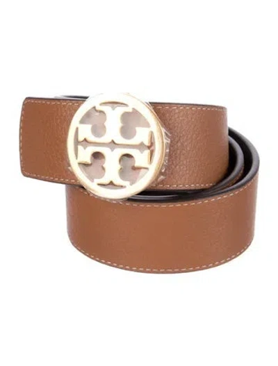 Pre-owned Tory Burch Leather Belt Kit W/ Tags In Brown