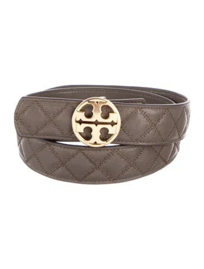 Pre-owned Tory Burch Leather Belt Kit W/ Tags In Brown