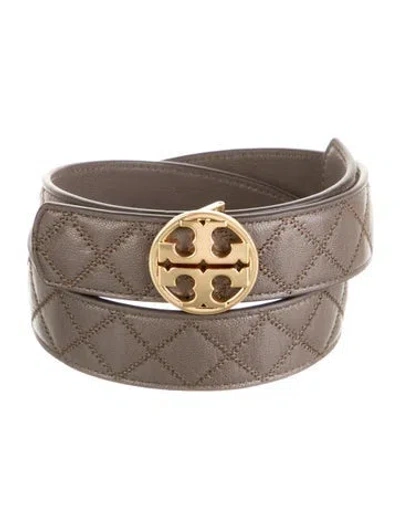 Pre-owned Tory Burch Leather Belt Kit W/ Tags In Neutral