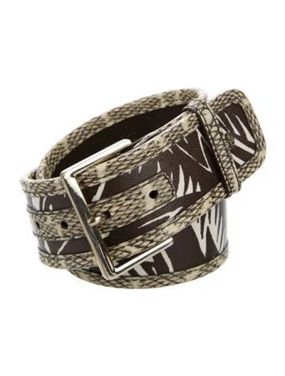 Pre-owned Tory Burch Leather Belt In Neutral