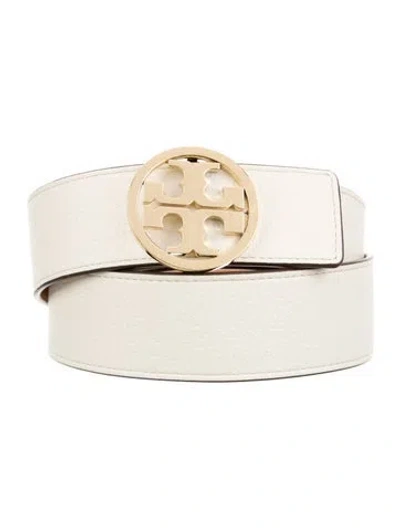 Pre-owned Tory Burch Leather Belt In Neutral