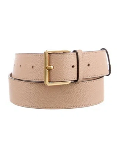 Pre-owned Tory Burch Leather Belt In Neutral