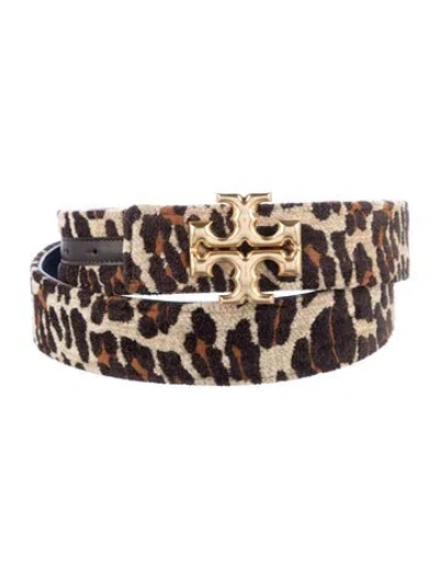 Pre-owned Tory Burch Leather Belt In Neutral