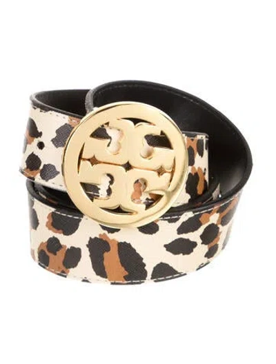Pre-owned Tory Burch Leather Belt In Neutral