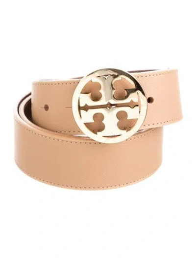 Pre-owned Tory Burch Leather Belt In Neutral