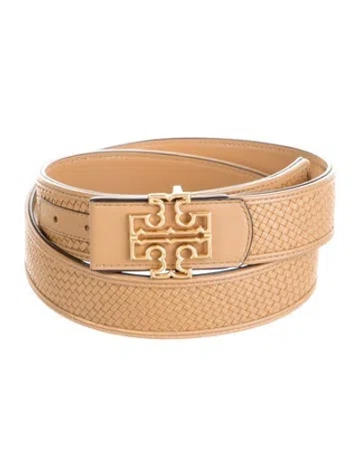 Pre-owned Tory Burch Leather Belt In Neutral