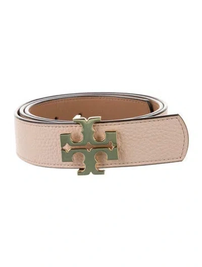 Pre-owned Tory Burch Leather Belt In Pink