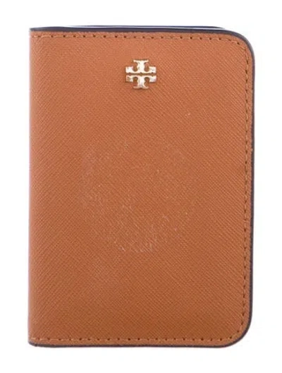 Pre-owned Tory Burch Leather Bifold Wallet In Brown