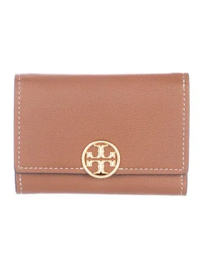 Pre-owned Tory Burch Leather Bifold Wallet In Brown