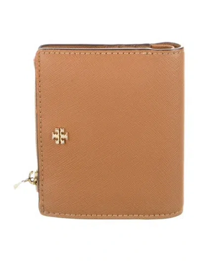 Pre-owned Tory Burch Leather Bifold Wallet In Brown
