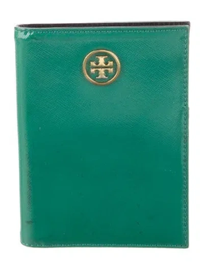 Pre-owned Tory Burch Leather Bifold Wallet In Green