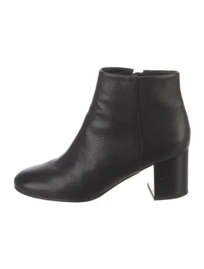 Pre-owned Tory Burch Leather Boots In Black
