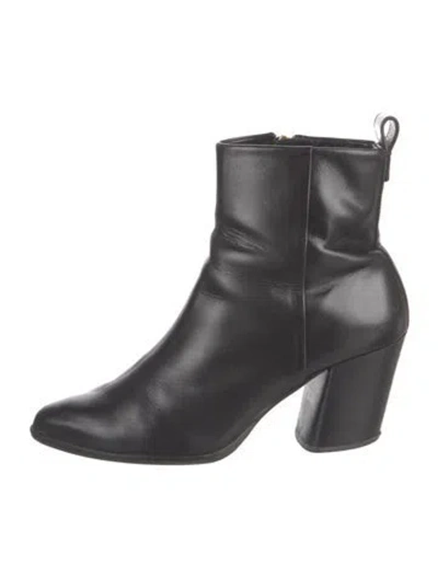 Pre-owned Tory Burch Leather Boots In Black