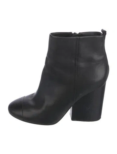 Pre-owned Tory Burch Leather Boots In Black