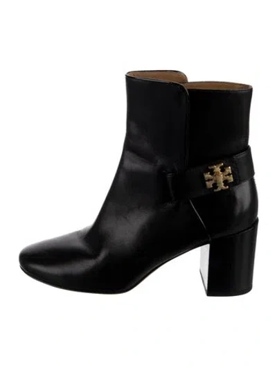 Pre-owned Tory Burch Leather Boots In Black
