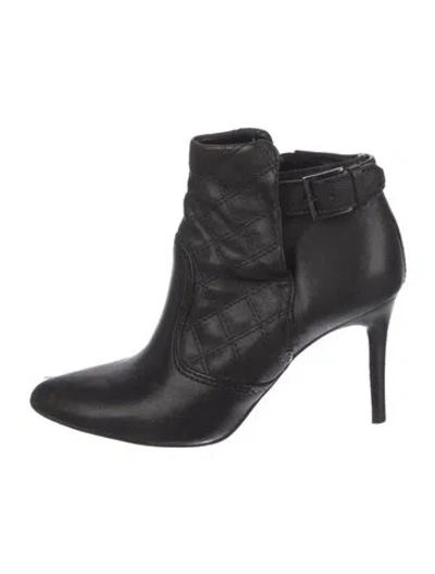 Pre-owned Tory Burch Leather Boots In Black