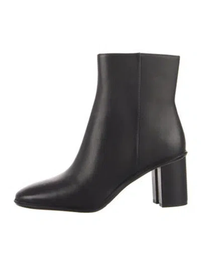Pre-owned Tory Burch Leather Boots In Black