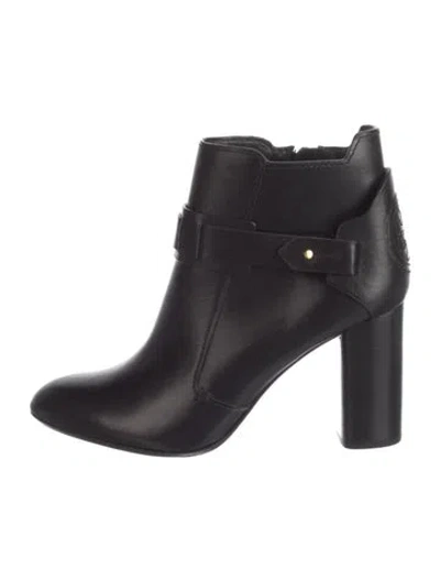 Pre-owned Tory Burch Leather Boots In Black