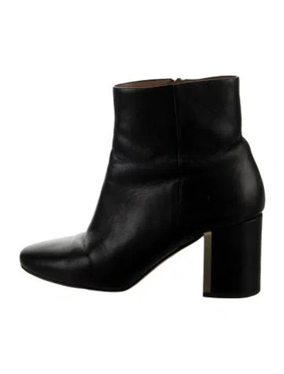 Pre-owned Tory Burch Leather Boots In Black