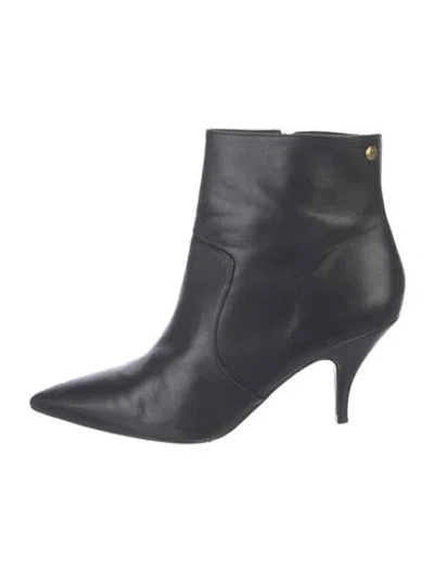 Pre-owned Tory Burch Leather Boots In Black