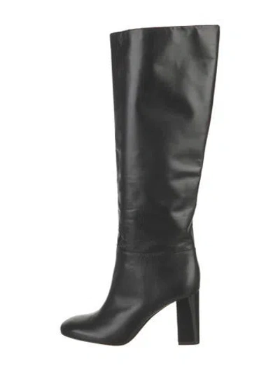 Pre-owned Tory Burch Leather Boots In Black
