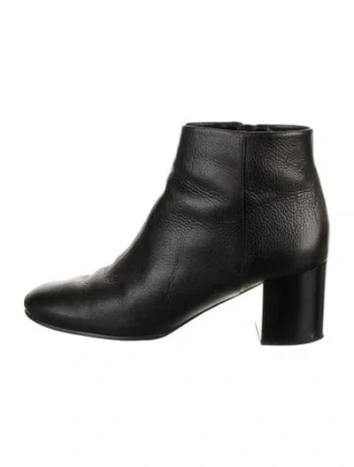 Pre-owned Tory Burch Leather Boots In Black