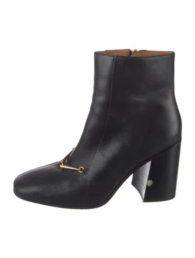 Pre-owned Tory Burch Leather Boots In Black