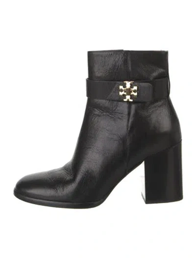 Pre-owned Tory Burch Leather Boots In Black