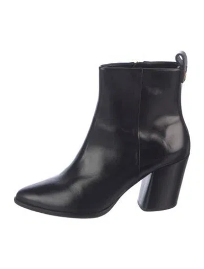 Pre-owned Tory Burch Leather Boots In Black