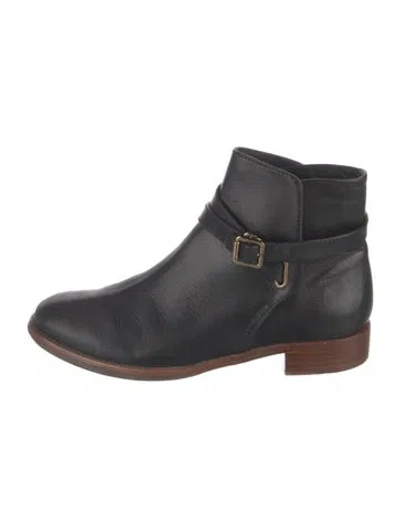 Pre-owned Tory Burch Leather Boots In Black