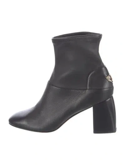 Pre-owned Tory Burch Leather Boots In Blue
