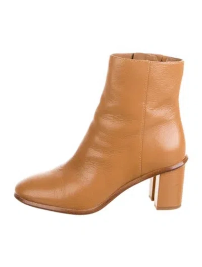Pre-owned Tory Burch Leather Boots In Brown