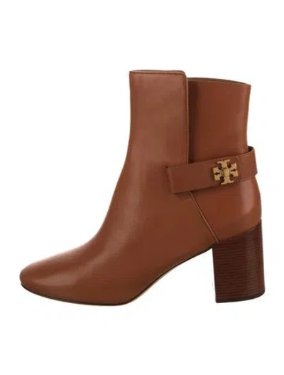 Pre-owned Tory Burch Leather Boots In Brown