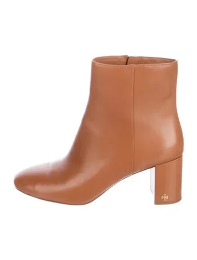 Pre-owned Tory Burch Leather Boots In Brown