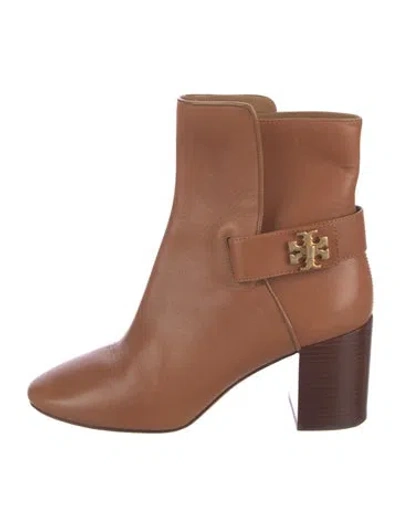 Pre-owned Tory Burch Leather Boots In Brown