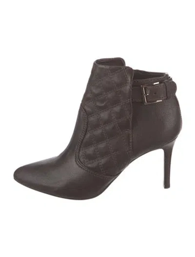 Pre-owned Tory Burch Leather Boots In Brown