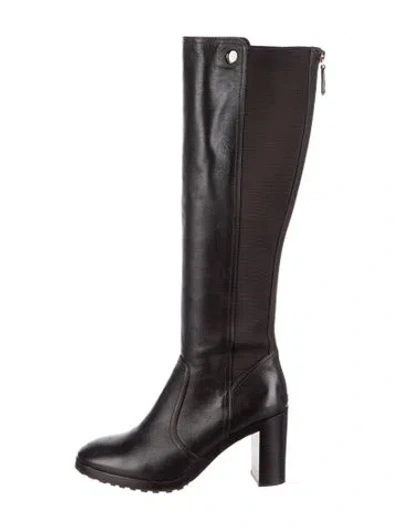 Pre-owned Tory Burch Leather Boots In Brown