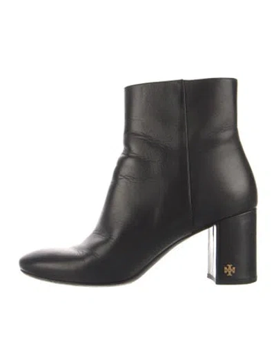 Pre-owned Tory Burch Leather Boots In Green