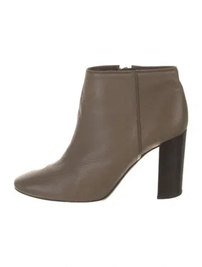 Pre-owned Tory Burch Leather Boots In Neutral