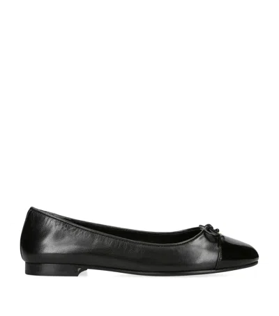 Tory Burch Leather Bow Ballet Flats