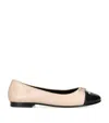 Tory Burch Women's Slip On Pointed Cap Toe Ballet Flats In Neutral